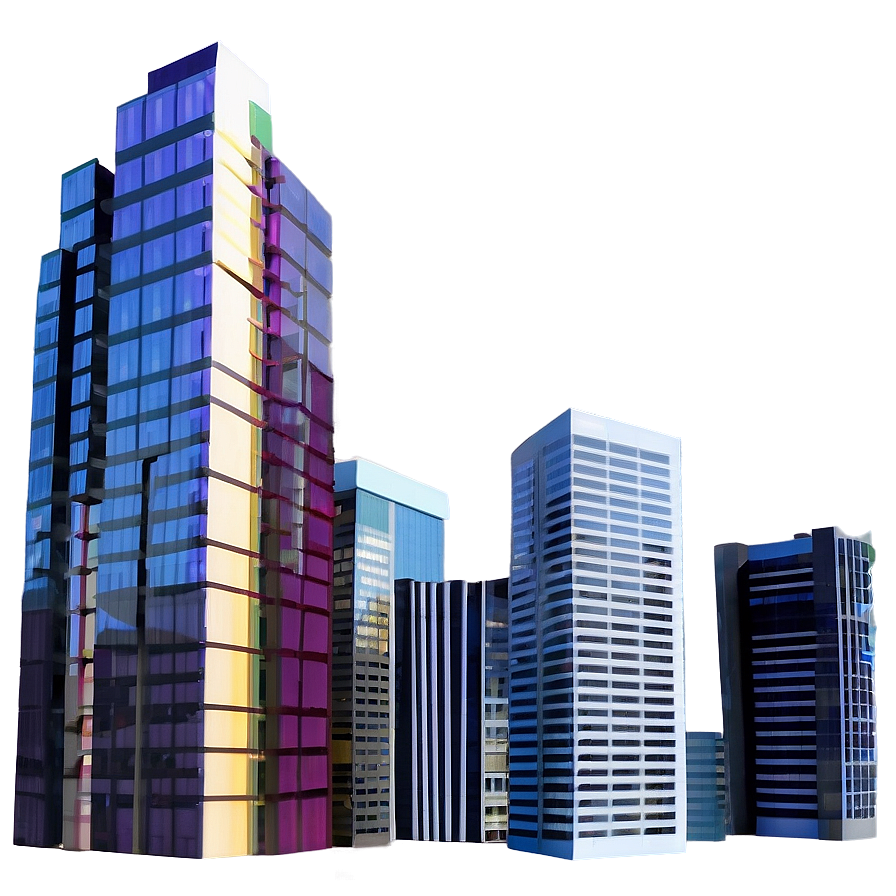 Downtown Cityscape PNG ote PNG with transparent background