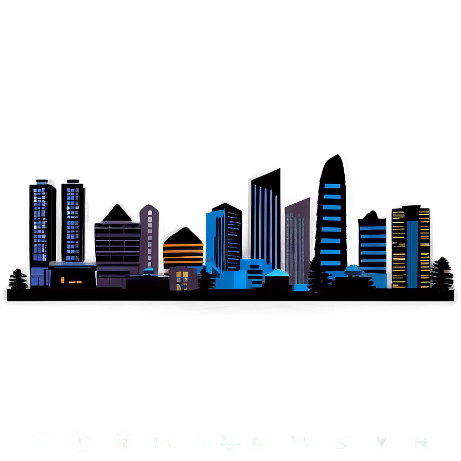 Downtown Cityscape PNG txc66 PNG with transparent background