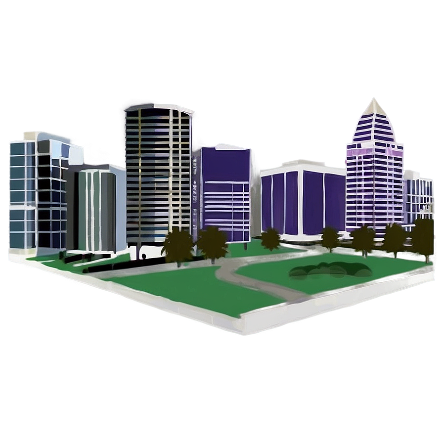 Downtown Landscape Artwork PNG 06202024 PNG image with a transparent background, free high-resolution download