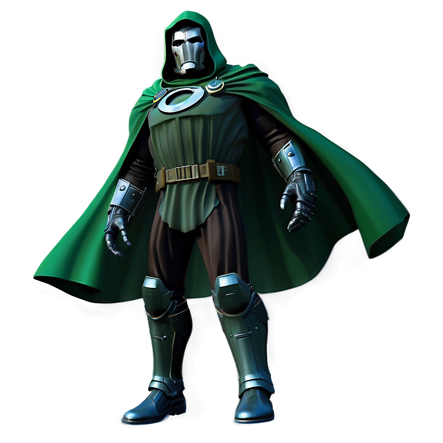 Dr Doom's Green Cloak Png 06252024