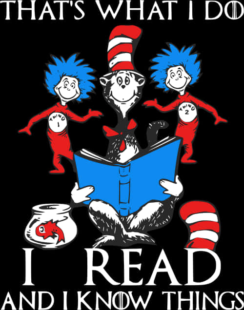 Dr Seuss Characters Reading