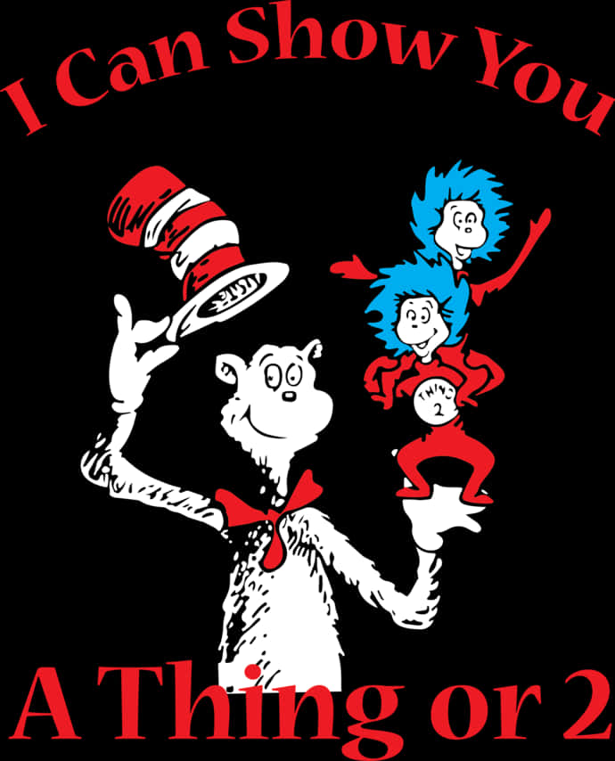 Dr Seuss Characters Thing Oneand Thing Two