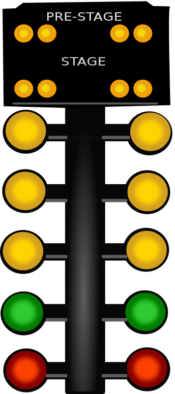 Drag Racing Christmas Tree Lights PNG with transparent background