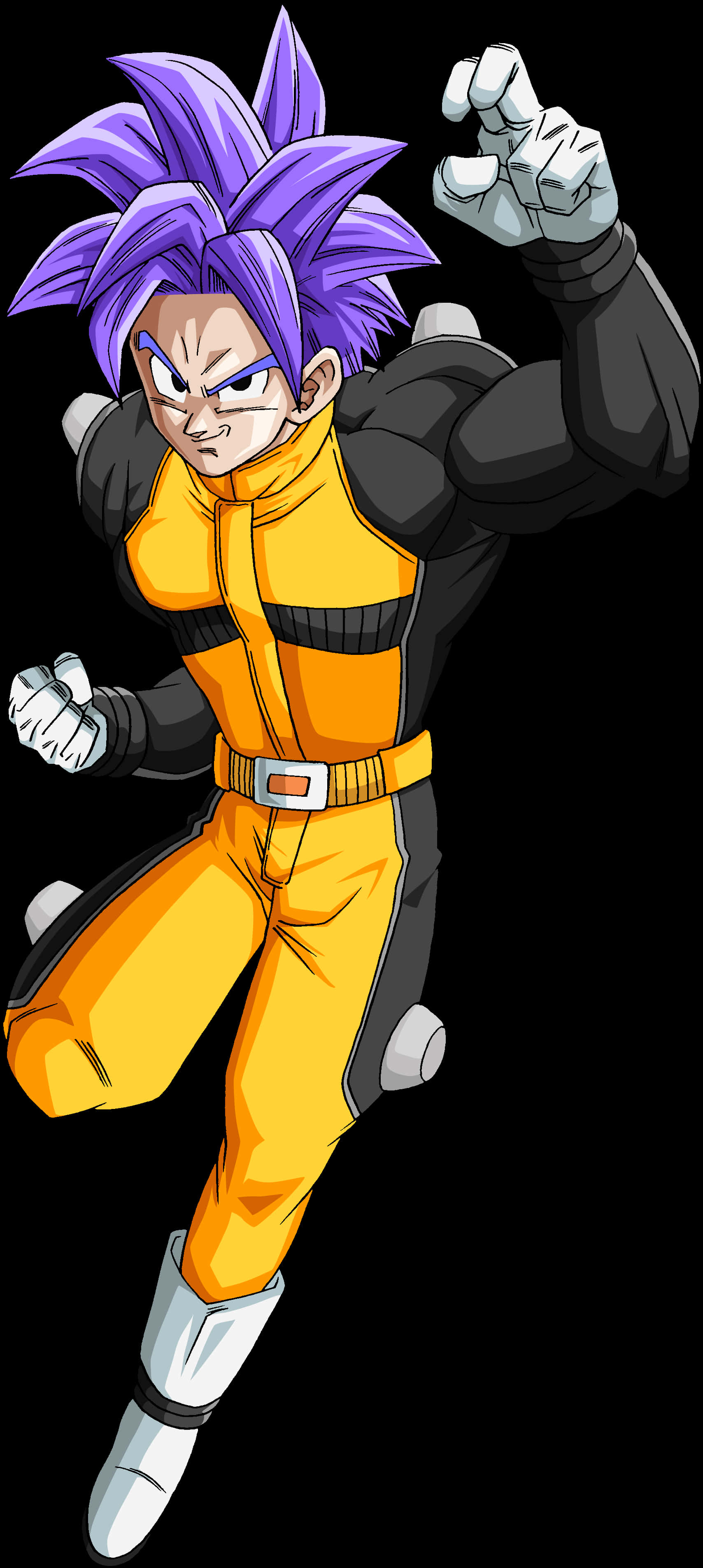 Dragon Ball Purple Haired Warrior PNG with transparent background