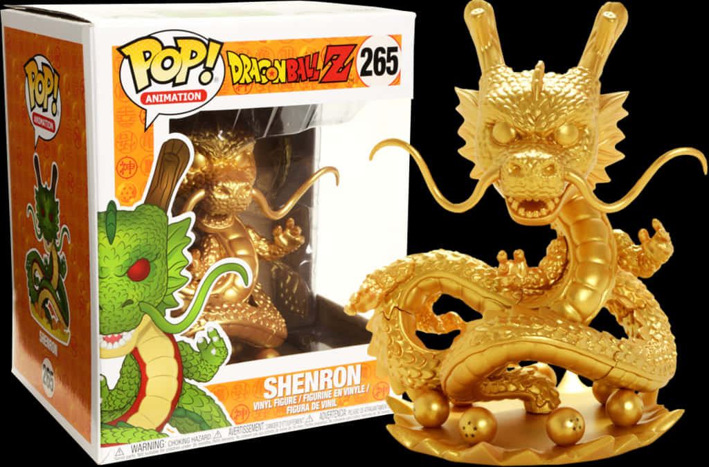 Dragon Ball Z Shenron Funko Pop Vinyl - Pop Shenron Gold, HD Png Download PNG with transparent background
