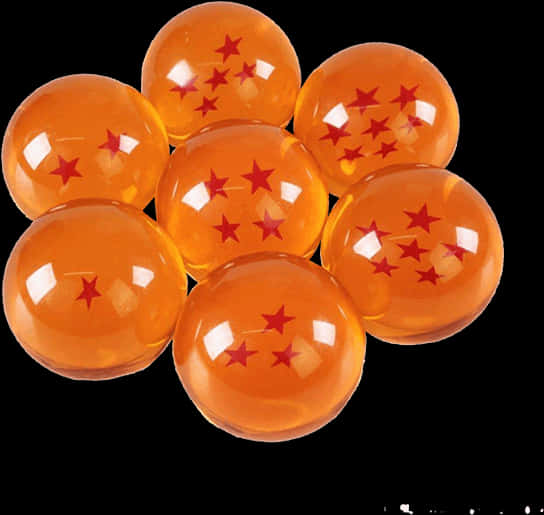 Dragon_ Balls_ Collection PNG with transparent background
