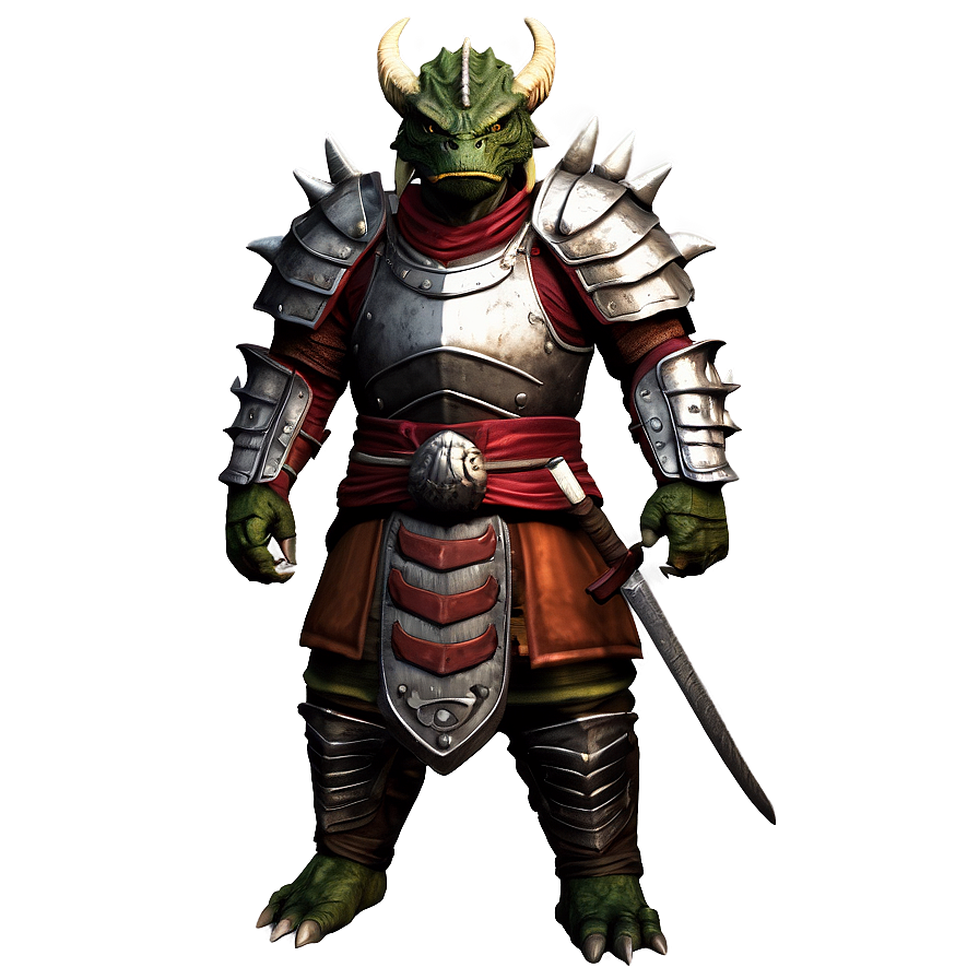 Dragonborn Samurai Png Qov43