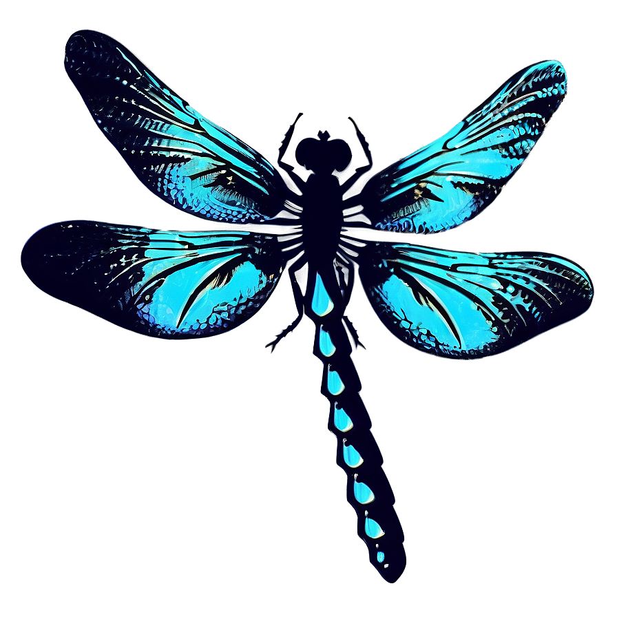 Dragonfly Silhouette PNG 05212024 PNG with transparent background