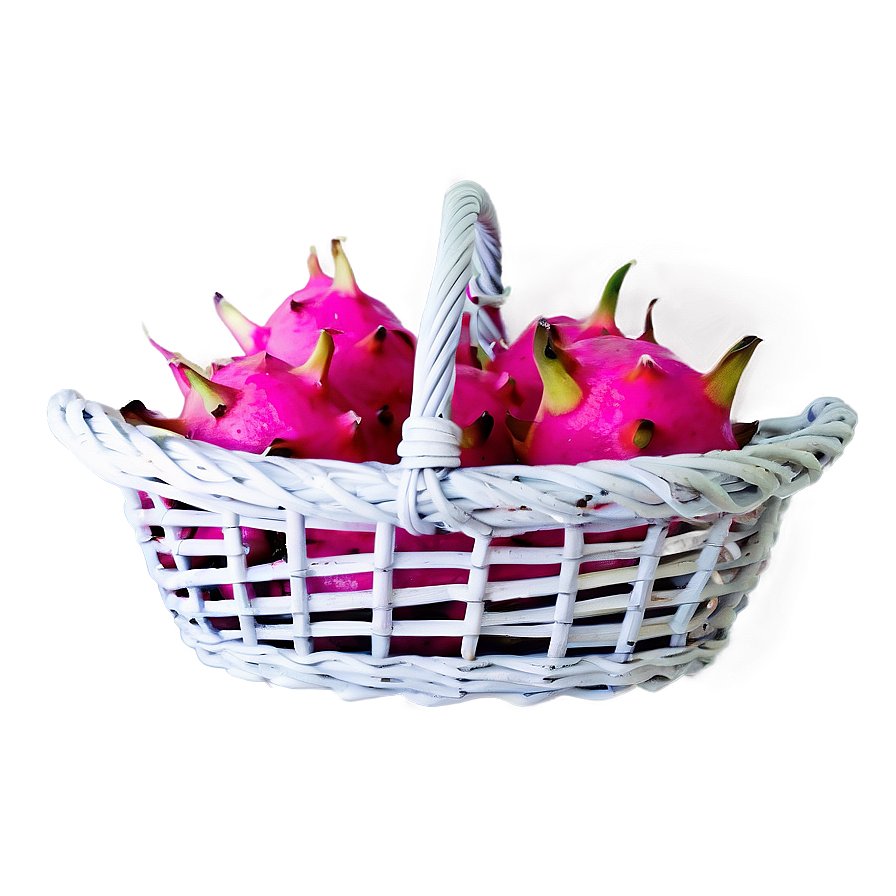 Dragonfruit In Shopping Basket Png Ger2