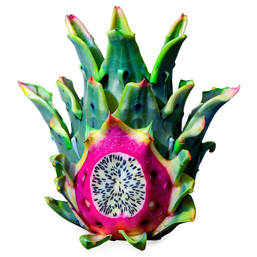 Dragonfruit Piece Isolated Png 71