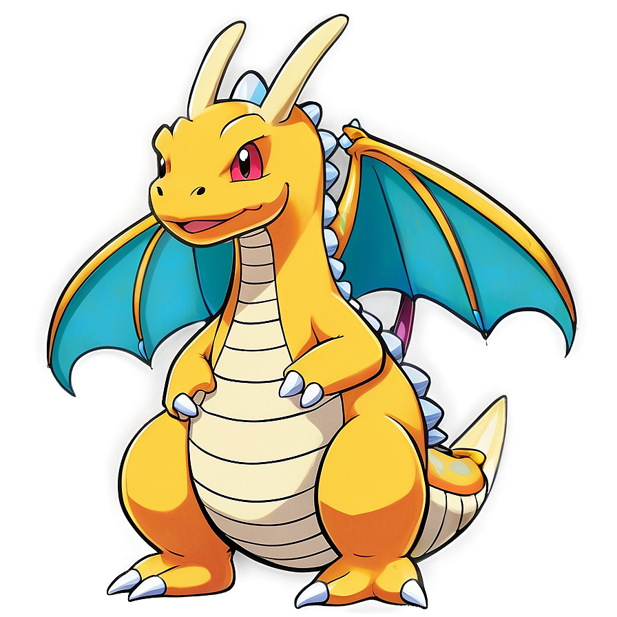 Dragonite Pokemon PNG iyg25 PNG with transparent background