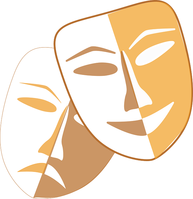 Drama Faces - Theatre Masks Png, Transparent Png PNG with transparent background