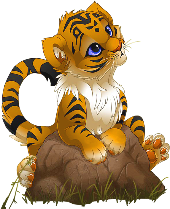 Drawn Tiger Png Tumblr - Little Tiger Png PNG with transparent background