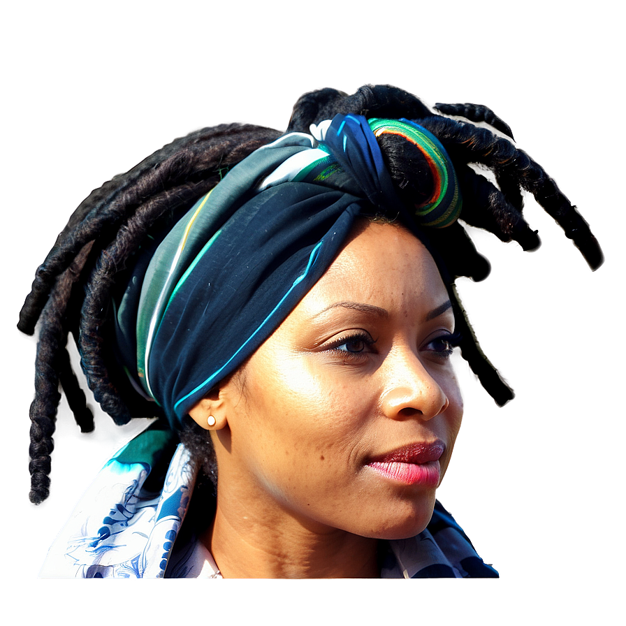 Dreads And Headwrap Styles Png 70