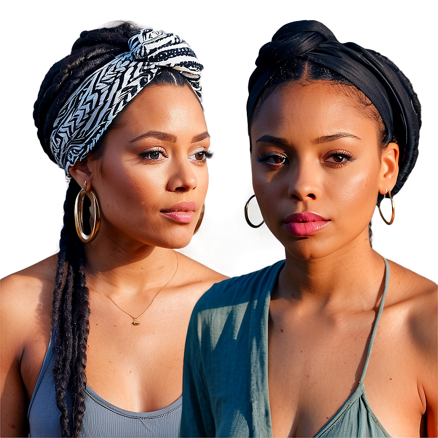 Dreads And Headwrap Styles Png Ptc73