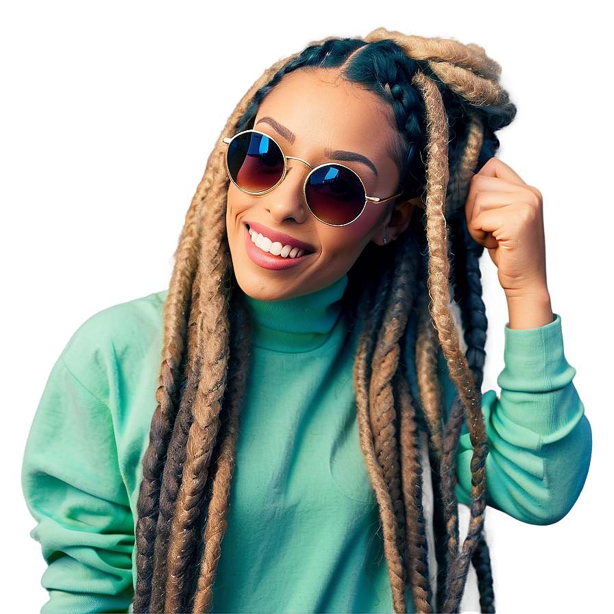 Dreads Hairstyle Inspiration PNG 05242024 PNG with transparent background