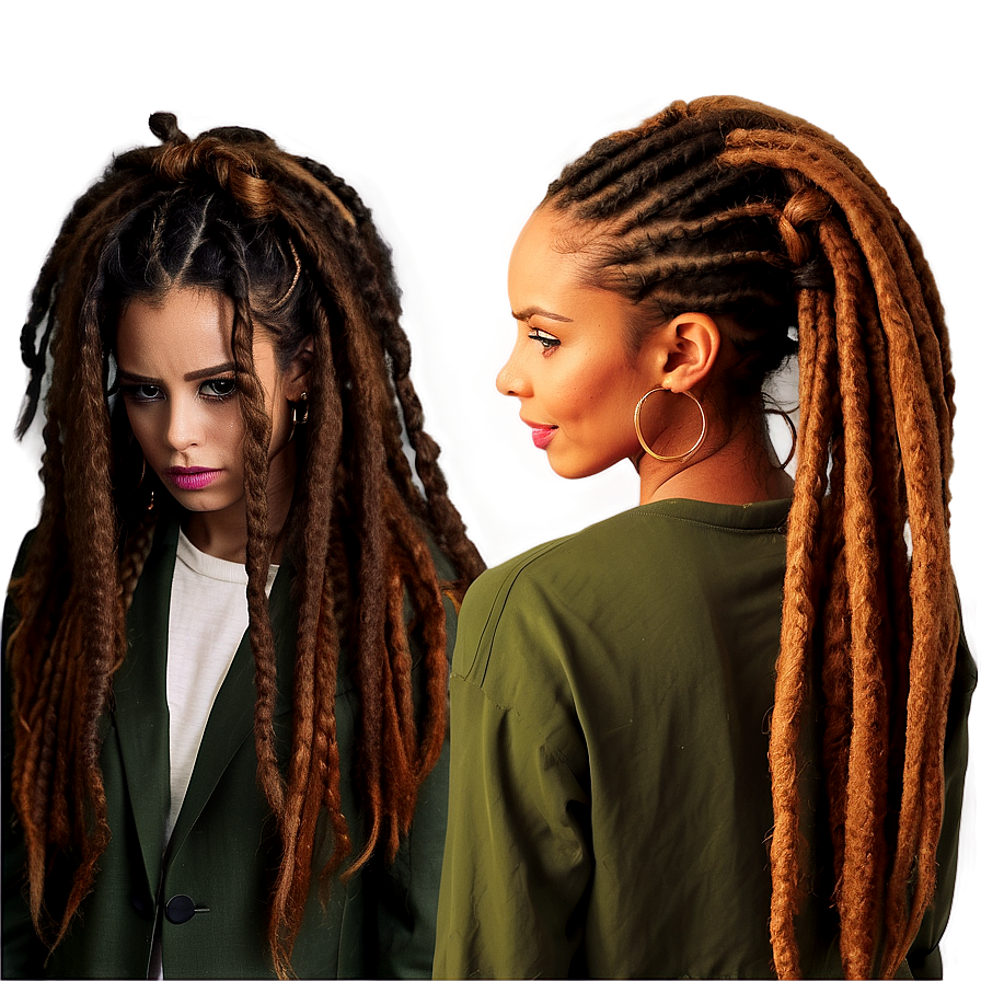 Dreads Hairstyle Inspiration PNG 05242024 PNG with transparent background