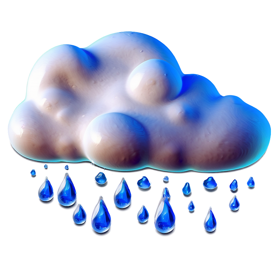 Dream Cloud With Raindrops Png 06282024