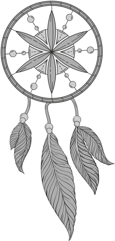 Dreamcatcher Vector Art PNG with transparent background
