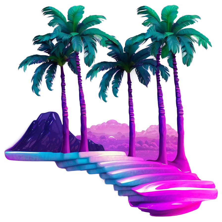 Dreamlike Vaporwave Scene Png Lri91