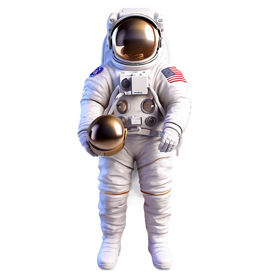 Dreamy Astronaut Portrait Png 65