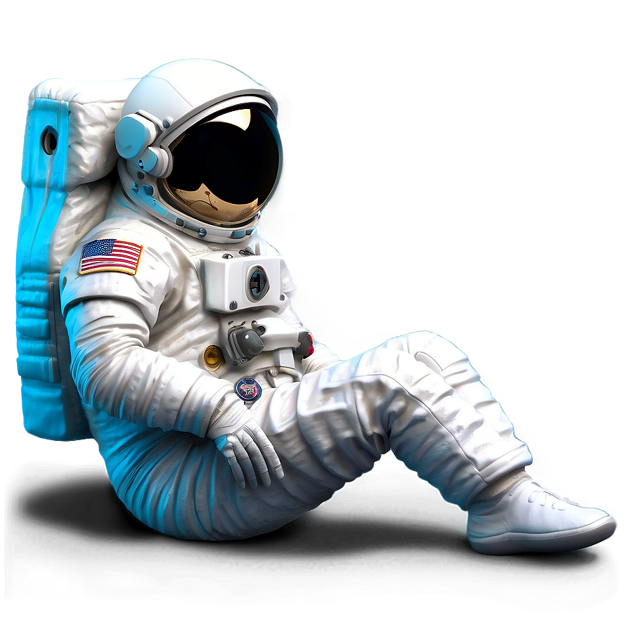 Dreamy Astronaut Portrait Png Xeb