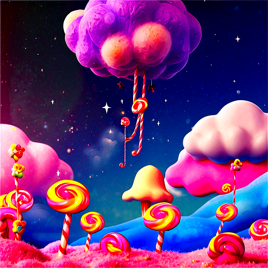 Dreamy Candyland Skies Png Mjy