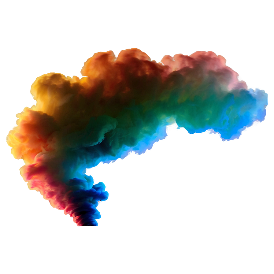 Dreamy Color Smoke Plume Png 26