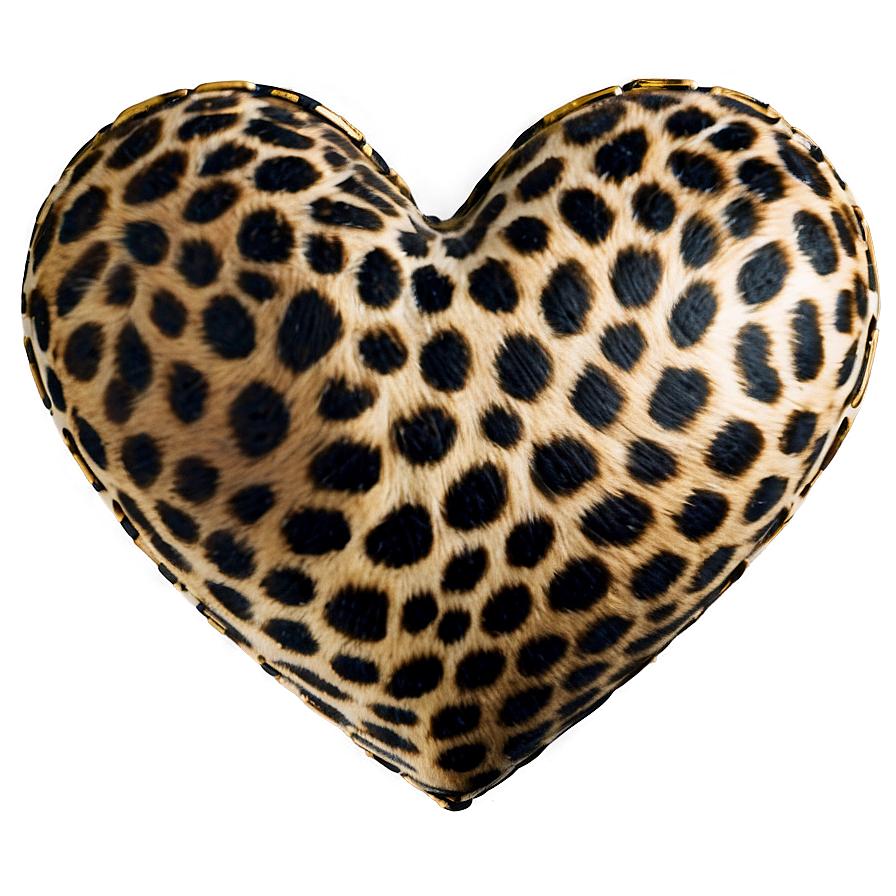 Dreamy Leopard Heart Png Xfk