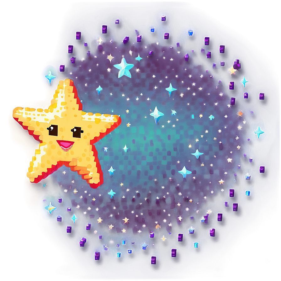 Dreamy Pixel Star Png 35