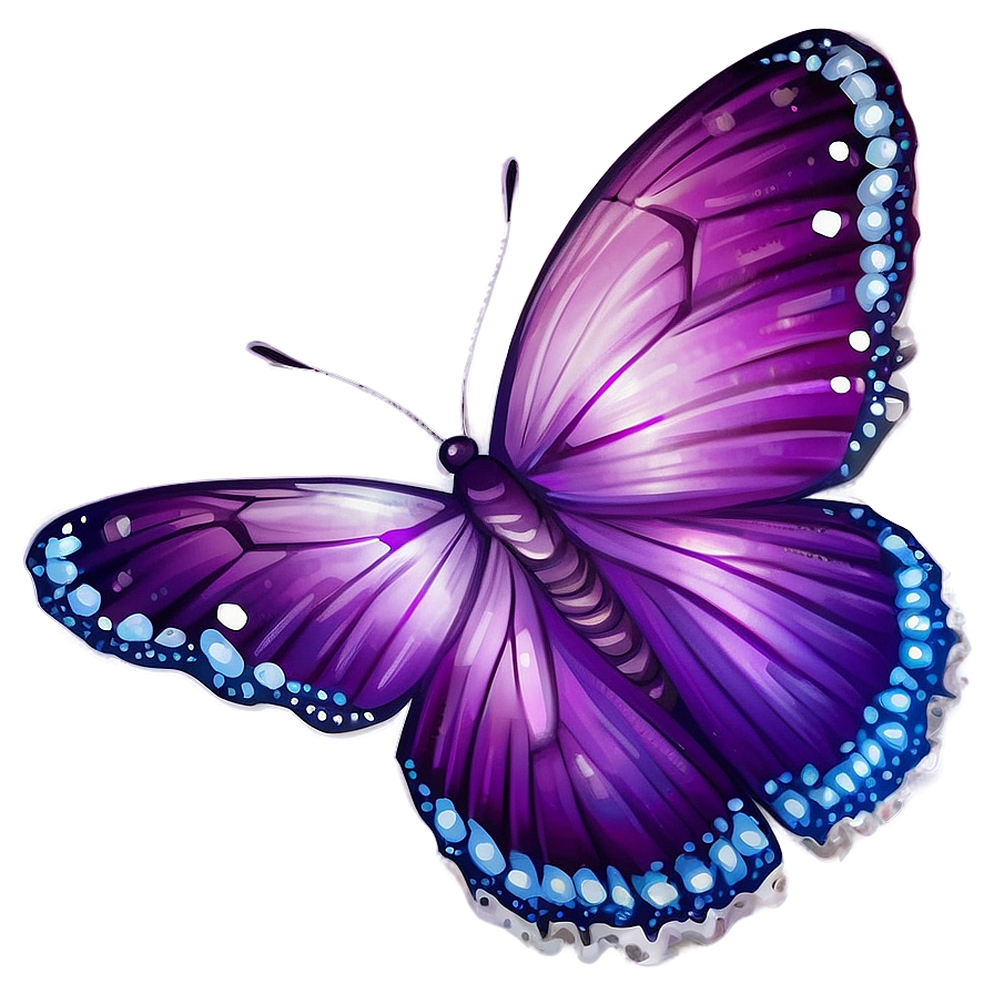 Dreamy Purple Butterfly Png 05232024