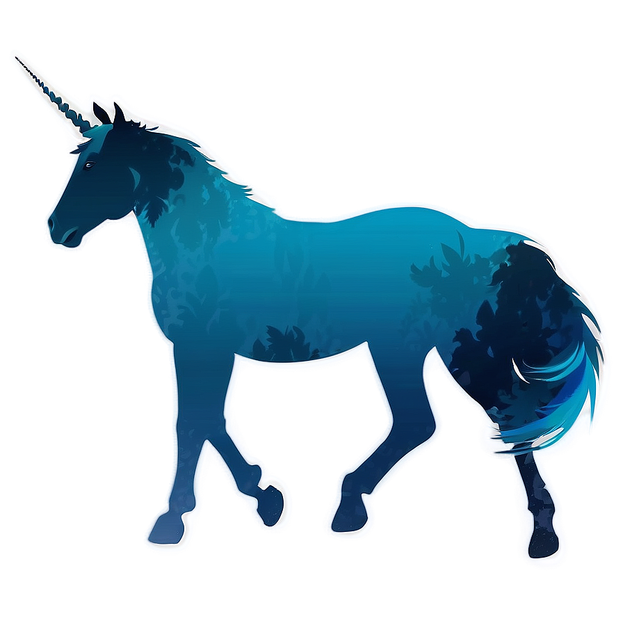 Dreamy Unicorn Silhouette PNG bex67 PNG image with a transparent background, free high-resolution download