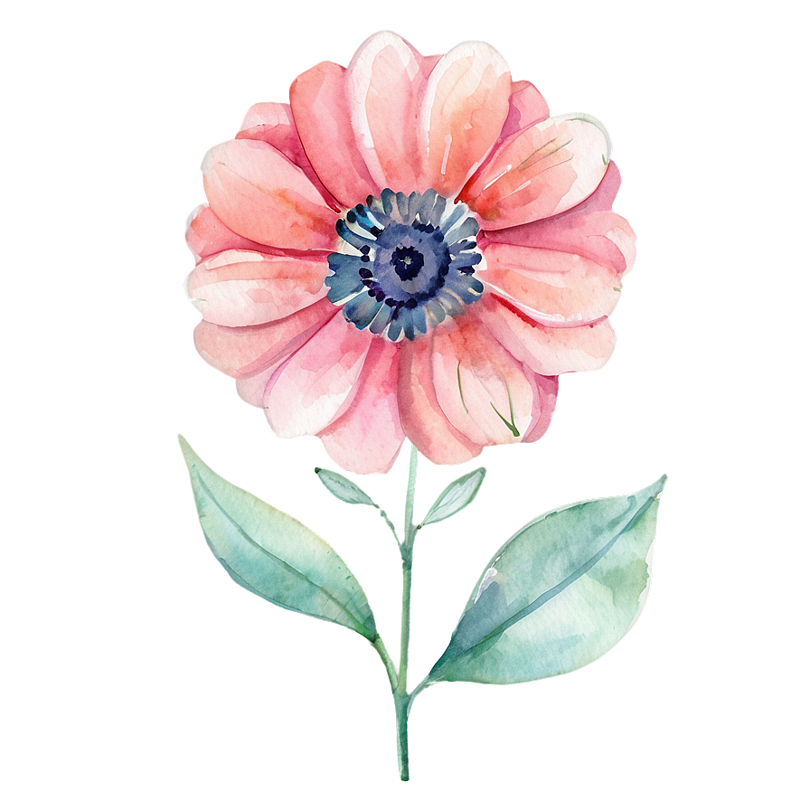 Dreamy Watercolor Flower Png Iws46