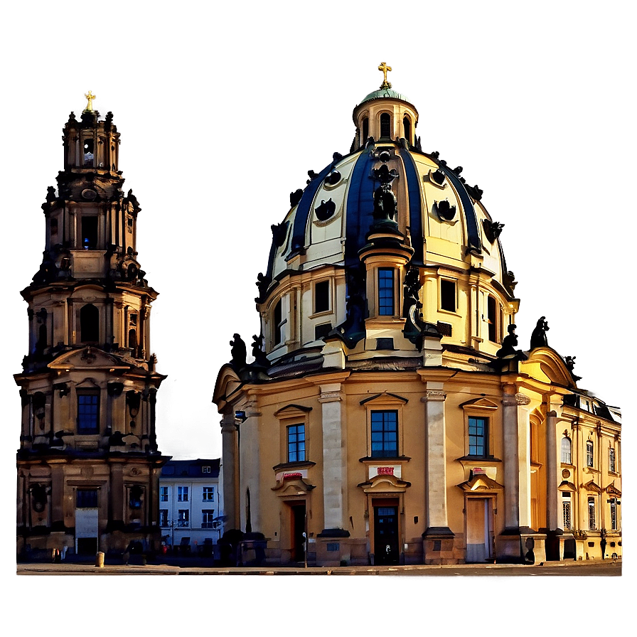 Dresden Frauenkirche PNG 06112024 PNG with transparent background