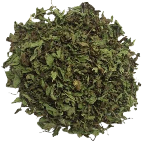 Dried Crushed Mint Leaves Texture PNG with transparent background