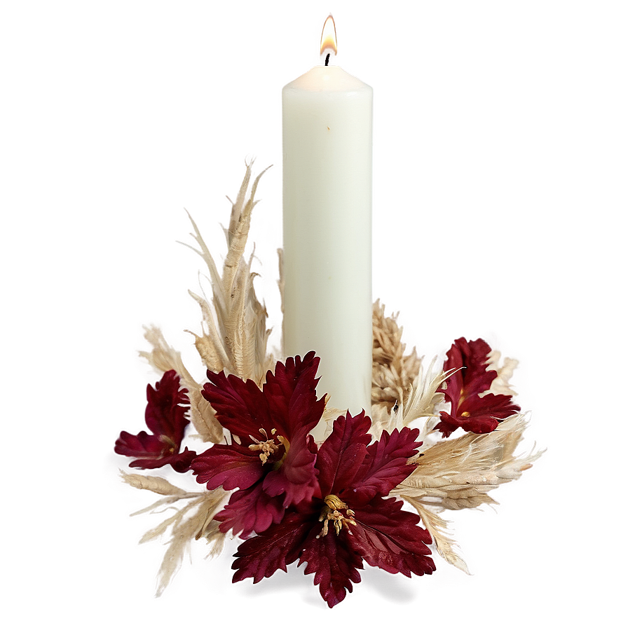 Dried Flower Candle Embeds Png 79