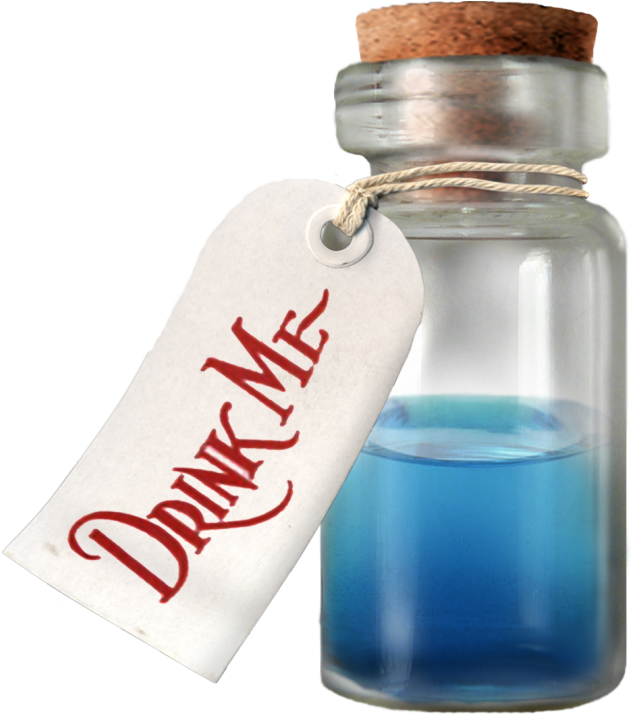 Drink Me Alice And Wonderland Png, Transparent Png PNG with transparent background