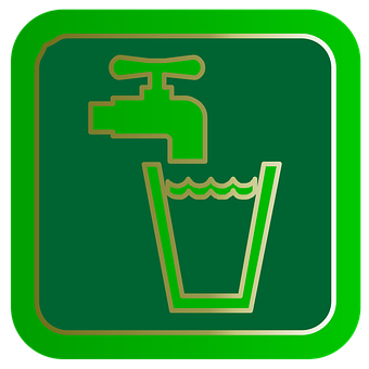 Drinking Water Sign Icon PNG with transparent background