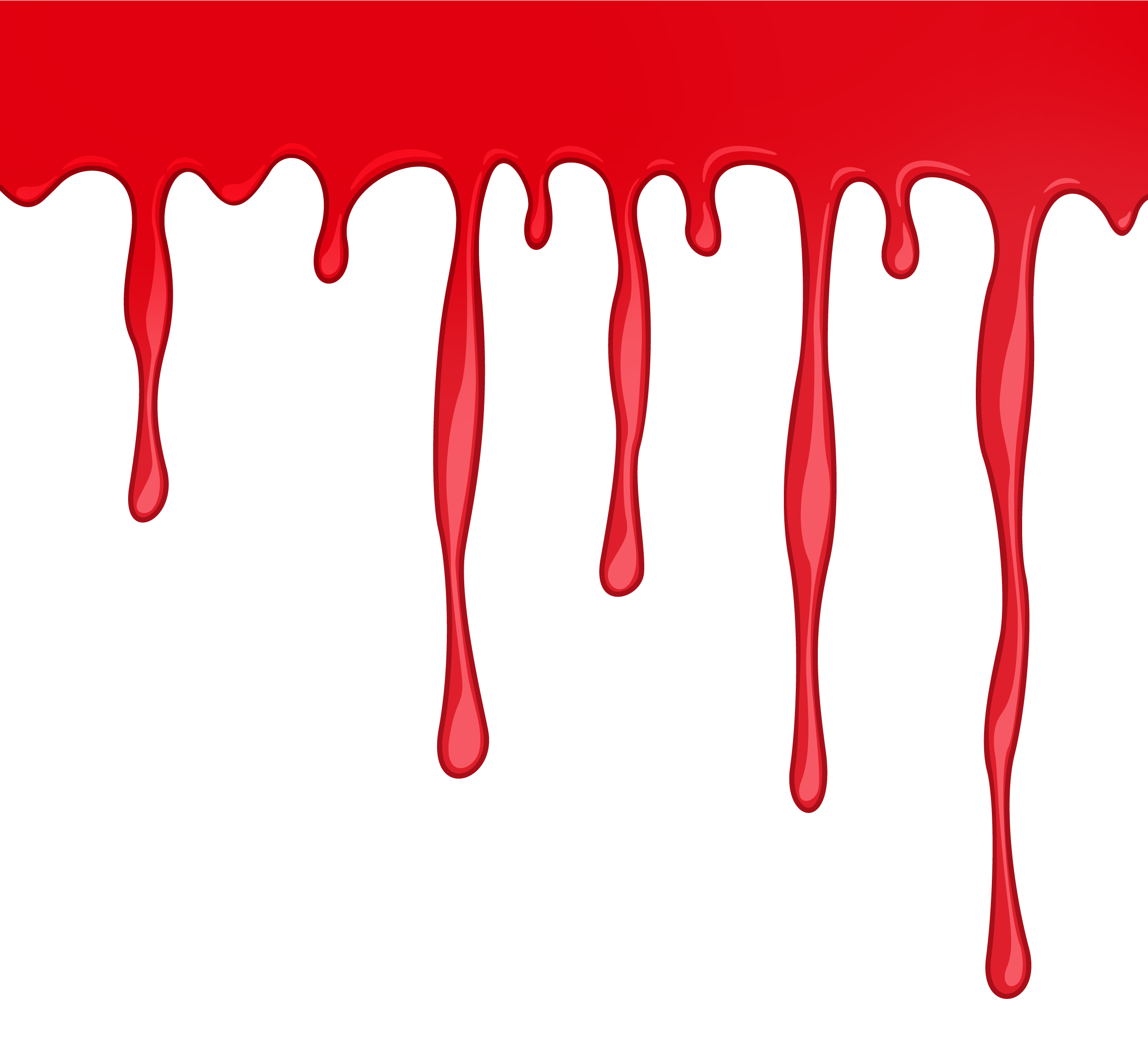 Dripping Red Liquidon Gray Background