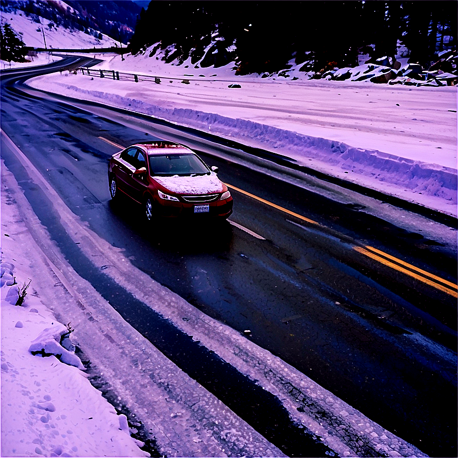 Driving On Icy Roads Png 06112024