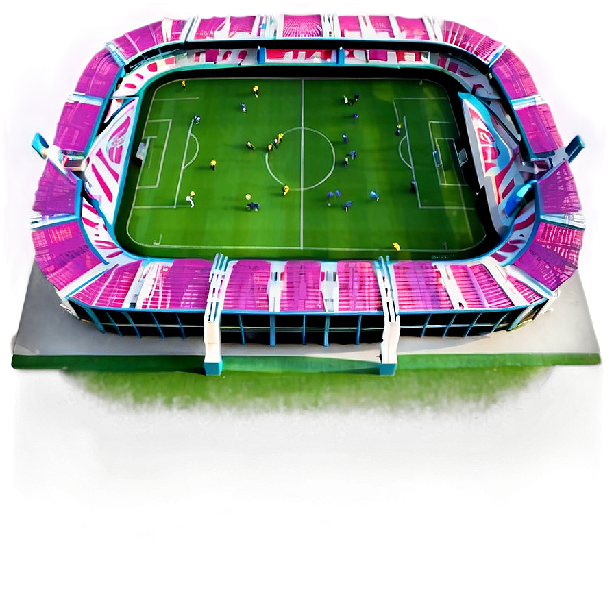 Drone View Soccer Stadium Png 06252024