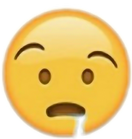 #drool #drooling #iphoneemoji #emoji - Smiley, HD Png Download PNG with transparent background