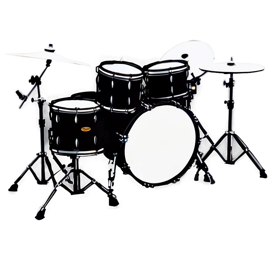 Drum Kit Silhouette Png 67