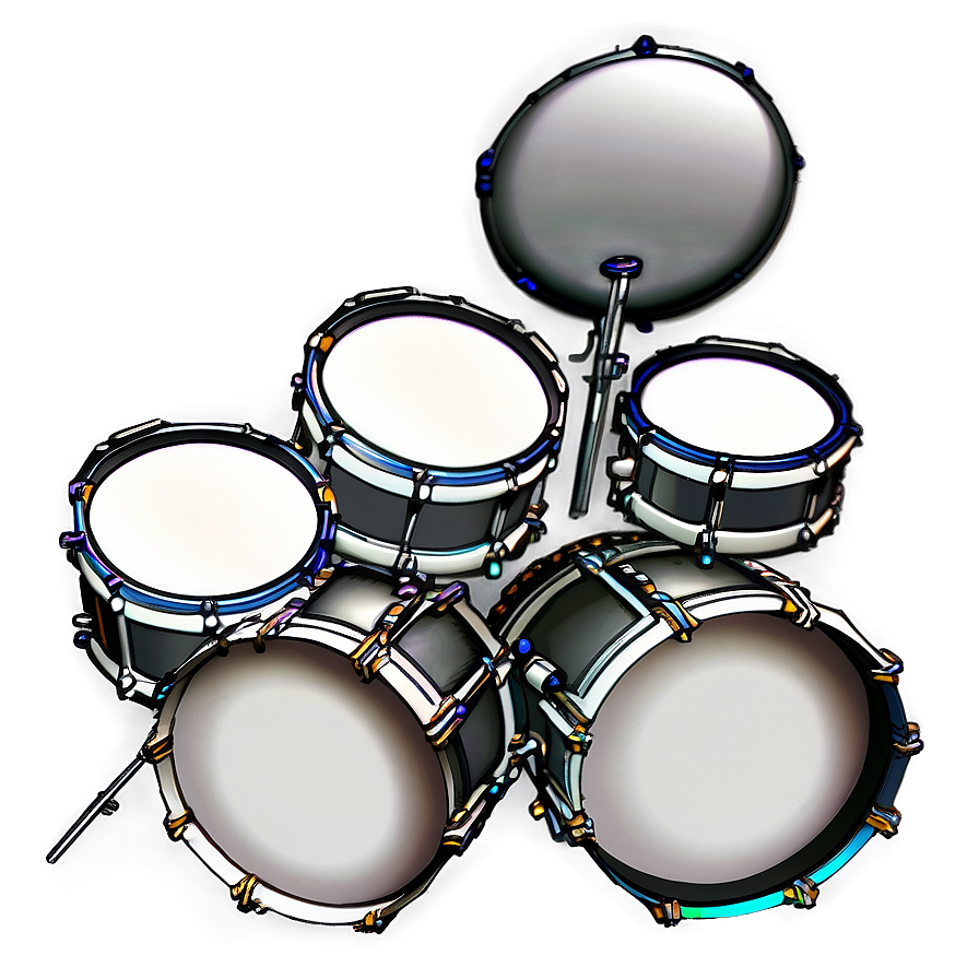 Drum Set 3d Png 14