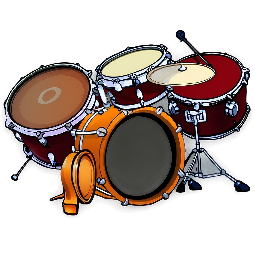 Drum Set Cartoon Png 92