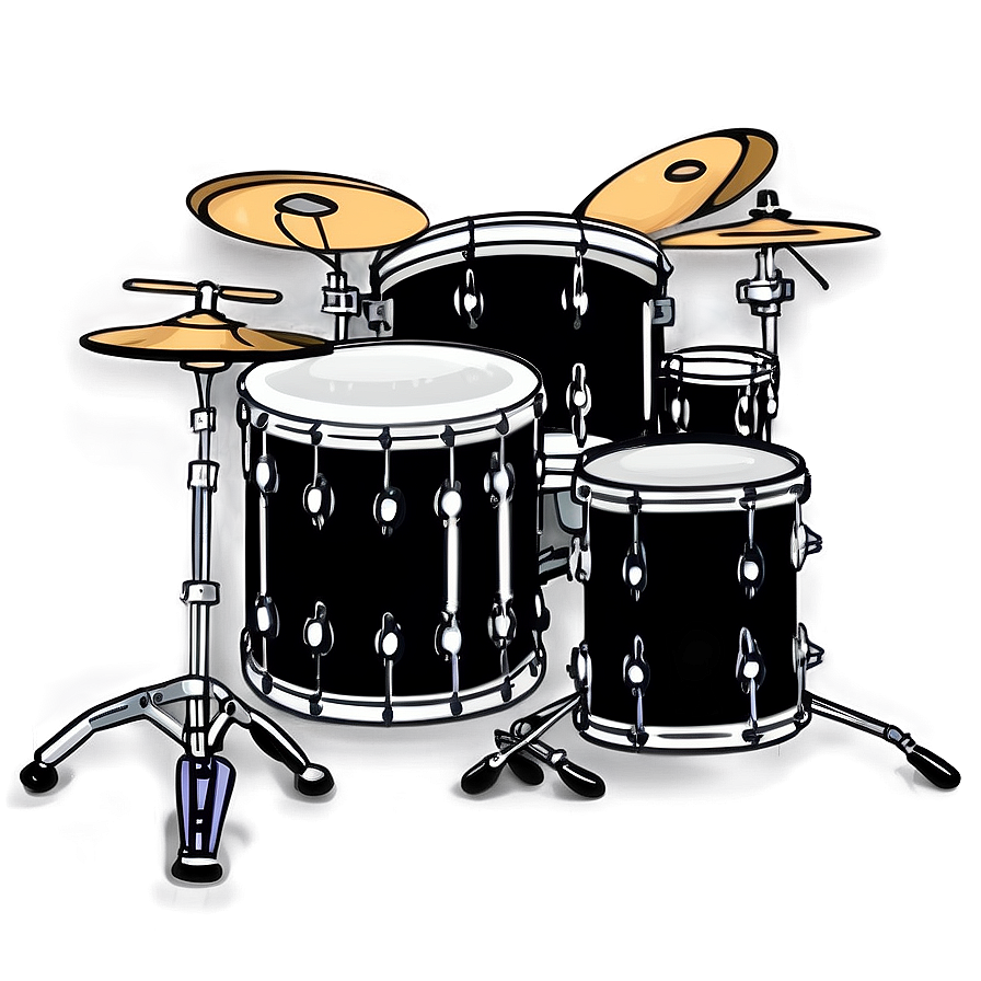 Drum Set Cartoon Png Dbp