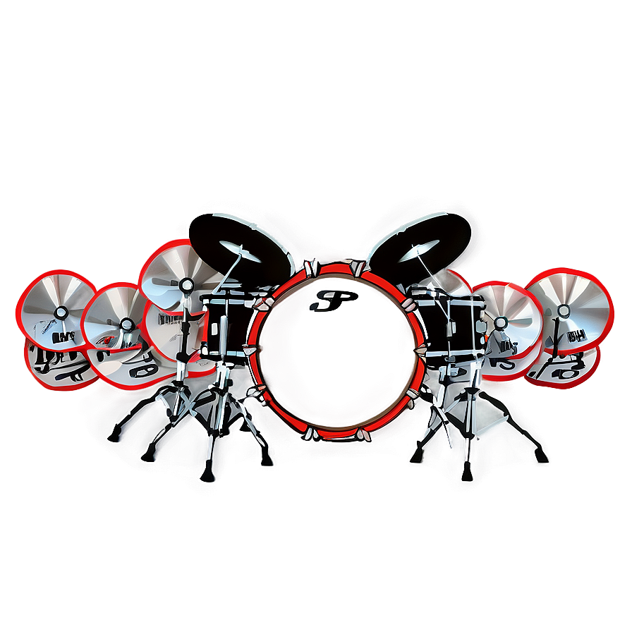 Drum Set Silhouette PNG 32 PNG with transparent background