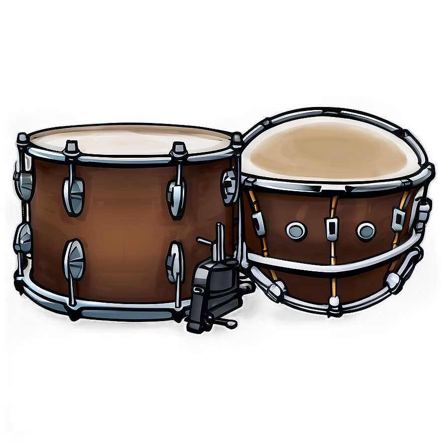 Drum Set Sketch Png 40