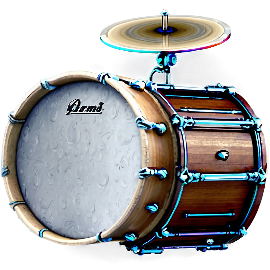 Drum Set Vintage Png Qra