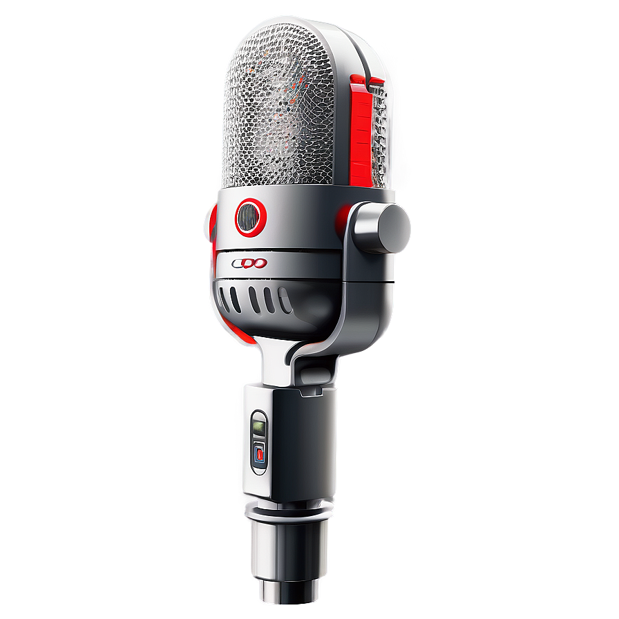 Dual Capsule Podcast Microphone Png 28